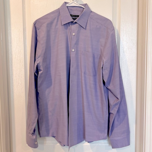 Van Heusen Studio Purple Blend Dress Shirt - Picture 2 of 6